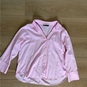 Zara Light Pink Button-Down Shirt